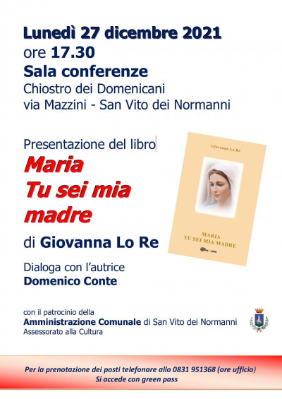 Presentazione libro “Maria tu sei mia madre”
