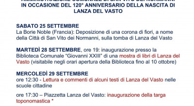 Programma delle iniziative organizzate dall’Amministrazione Comunale di...