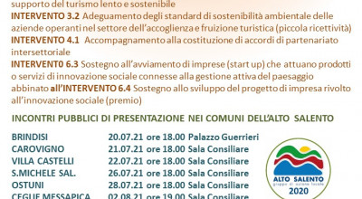 Presentazione nuovi bandi di finanziamento del GAL ALTO SALENTO 2020 - EDIZIO...
