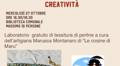 Laboratorio gratuito - Tessitura di perline 