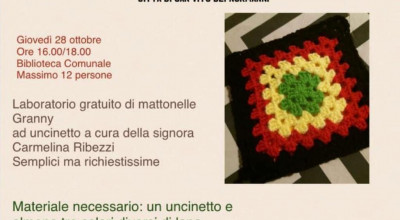 Laboratorio gratuito di mattonelle ad uncinetto