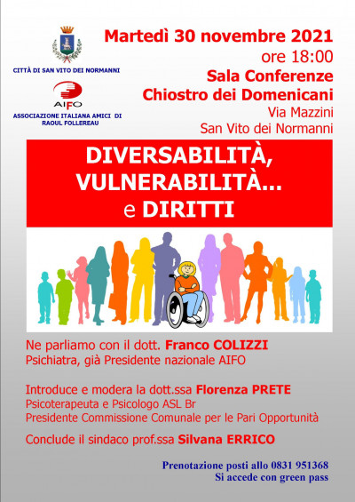 DIVERSABILITÀ, VULNERABILITÀ … e DIRITTI