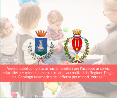 Avviso pubblico per l’accesso ai servizi educativi per minori da zero a...