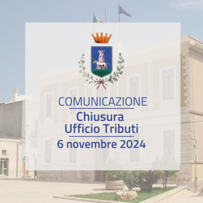 Chiusura Ufficio Tributi