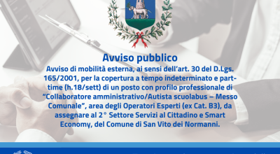 Avviso di mobilità esterna (art. 30 D.Lgs. 165/2001) - Collaboratore a...