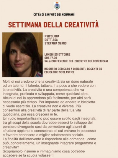 Apertura settimana della creatività