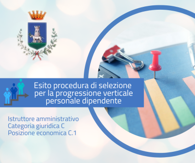 Esito procedura di selezione per la progressione verticale personale dipendente