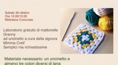 Laboratorio gratuito di mattonelle ad uncinetto 