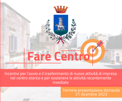 Avviso pubblico Fare Centro