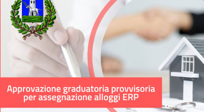 Approvazione graduatoria provvisoria per assegnazione alloggi ERP