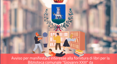 Avviso manifestazione di interesse alla fornitura di libri per la Biblioteca ...