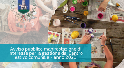 Avviso pubblico di manifestazione di interesse per l'appalto del servizio &qu...