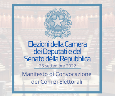 ELEZIONI DELLA CAMERA DEI DEPUTATI E DEL SENATO DELLA REPUBBLICA