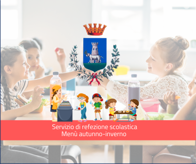 Menù autunno-inverno servizio di refezione scolastica