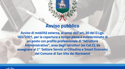 Avviso di mobilità esterna (art. 30 D.Lgs. 165/2001)