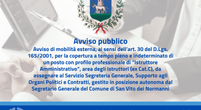 Avviso di mobilità esterna (art. 30 D.Lgs. 165/2001)