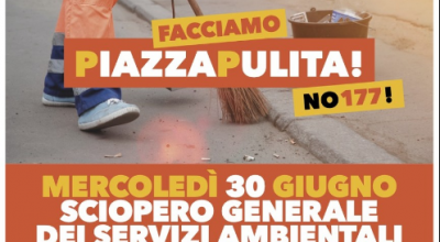 Sciopero generale comparto igiene ambientale
