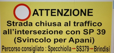 Mercoledi 30 giugno Percorso alternativo per Brindisi in occasione del G20