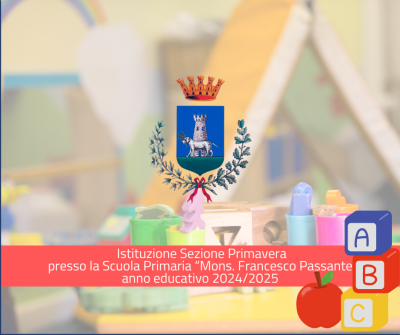 Istituzione Sezione Primavera presso Scuola primaria “Mons. Francesco P...