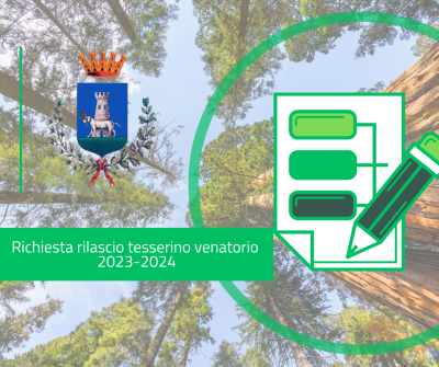 Esercizio venatorio 2023-2024 - richiesta rilascio tesserino